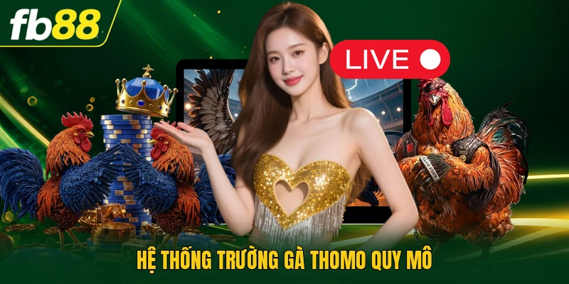 Hệ thống trường gà Thomo quy mô